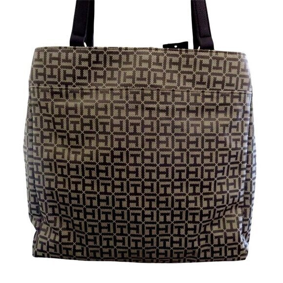 TOMMY HILFIGER. TH Monogram Brown Tote . Authentic ! $ 108.00 - Picture 5 of 12